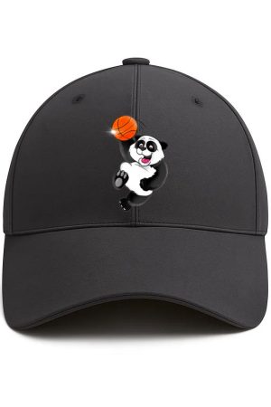 Basketball Panda Slam Dunk Cotton Baseball Hat