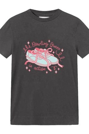 Bowling Queen Quote Design T-Shirt