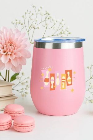 Bowling Retro Flat Pins 12oz Tumbler