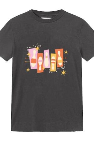 Bowling Retro Flat Pins T-Shirt
