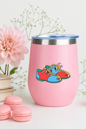 Bowling Shoes Retro Cartoon 12oz Tumbler