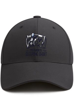 Bowling Sleeping Shirt T Shirt Design Cotton Baseball Hat