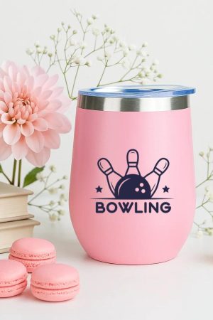 Bowling Sport Badge 12oz Tumbler