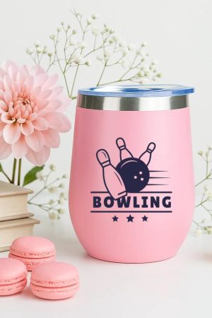 Bowling Strike Badge 12oz Tumbler