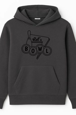 Bowling Stroke Sign Lets Bowl Hoodie