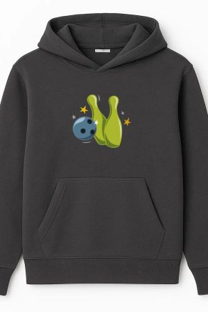 Cartoon Bowling Strike Hoodie