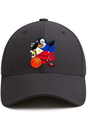 Dabbing Penguin Philippines Basketball Fans Cotton Baseball Hat