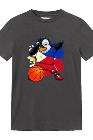 Dabbing Penguin Philippines Basketball Fans T-Shirt