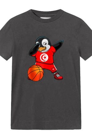 Dabbing Penguin Tunisia Basketball T-Shirt