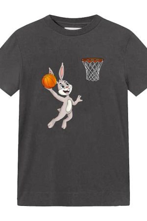 Easter Day Rabbit A Dunking Basketball T-Shirt
