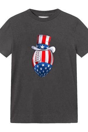 Football Uncle Sam 4th July T-Shirt