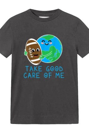 Happy Earth-Day Planet Gift Idea Funny Hug Football T-Shirt