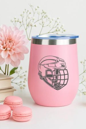 Hockey Goalie Filled Stroke Mask 12oz Tumbler