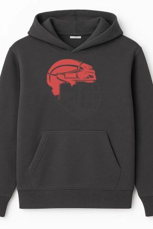 Hockey Goalie Mask Flat Hoodie