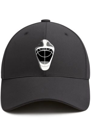 Hockey Helmet Icon Cotton Baseball Hat