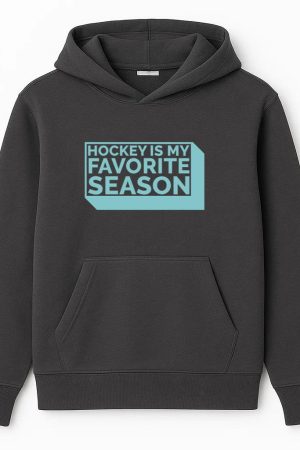 Hockey Is My Favorite Season Quote Cut Out Hoodie