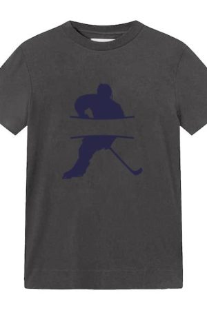 Hockey Player Label Silhouette T-Shirt