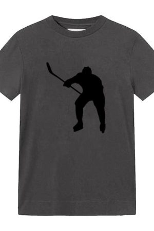 Hockey Player Shoot Silhouette T-Shirt