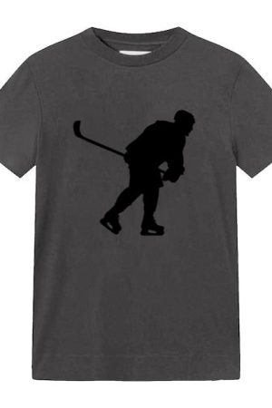 Hockey Player Skating Silhouette T-Shirt