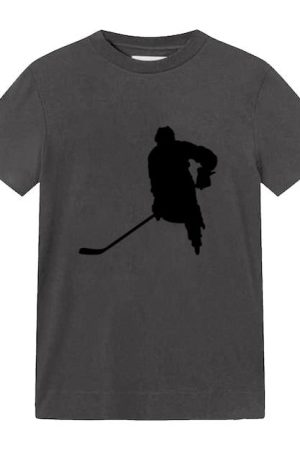 Hockey Player Stickhandling Silhouette T-Shirt
