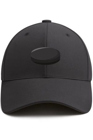 Hockey Puck Icon Cotton Baseball Hat