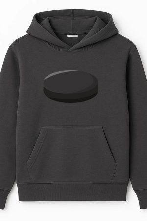 Hockey Puck Icon Hoodie