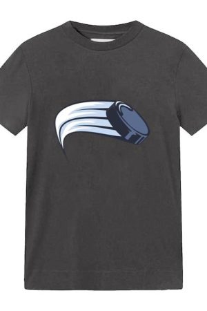 Hockey Puck In Movement Illustration T-Shirt