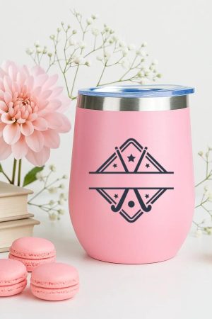 Hockey Split Monogram 12oz Tumbler