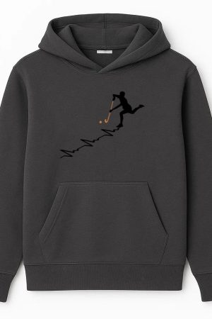 Hockey Sport Heartbeat Silhouette Hoodie
