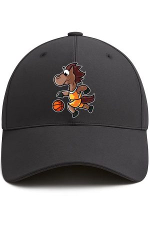 Horse Basketball Cotton Baseball Hat