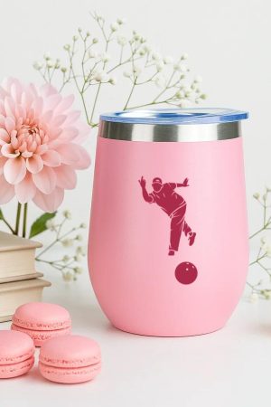 Man Bowling People 12oz Tumbler