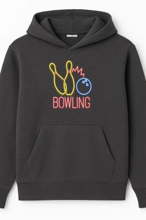 Neon Bowling Sign Hoodie