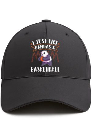Panda Basketball Player I Just Like Pandas Cotton Baseball Hat