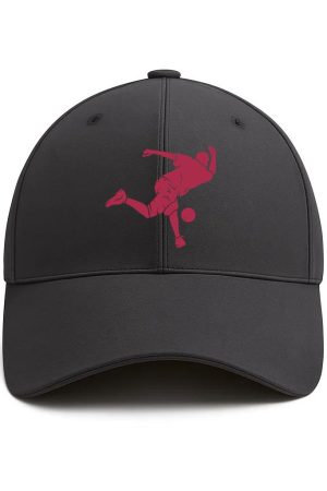 Person Bowling Silhouette Cotton Baseball Hat