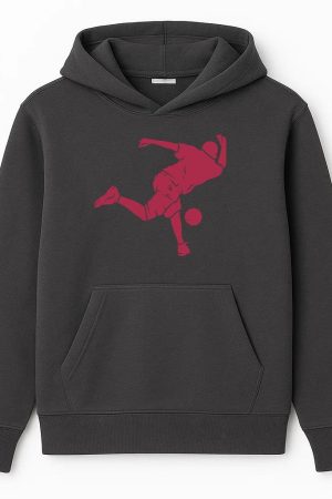 Person Bowling Silhouette Hoodie
