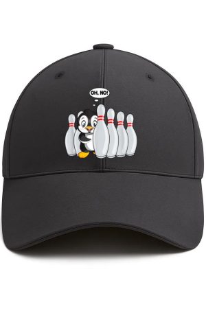 Pin Penguin For Bowling Cotton Baseball Hat