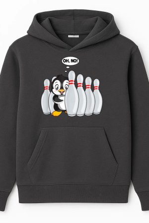 Pin Penguin For Bowling Hoodie