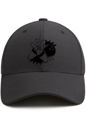 Pins Hit Filled Stroke Bowling Cotton Baseball Hat