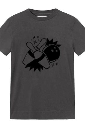 Pins Hit Filled Stroke Bowling T-Shirt