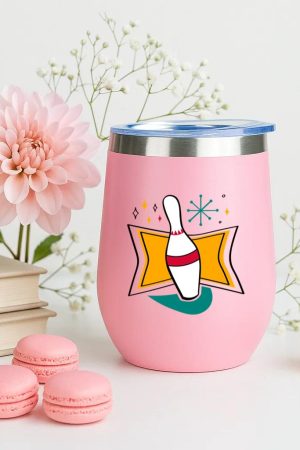 Retro Bowling Pin 12oz Tumbler