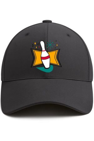 Retro Bowling Pin Cotton Baseball Hat