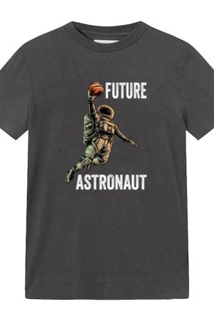 Rocket Space Astronaut Basketball T-Shirt