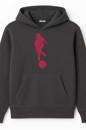 Woman Bowling Silhouette Hoodie
