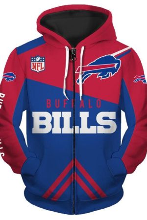 100th Nfl Buffalo Bills Hoodie Zip Hoodie Genxprint
