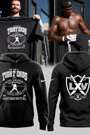 2024 Las Vegas Raiders National Tight End Day Hoodie Genxprint