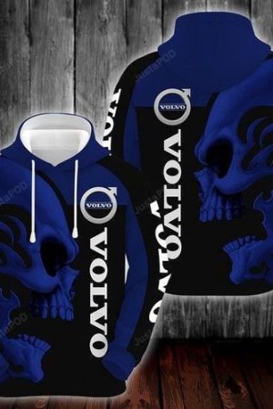 Ab Volvo Skull Black Blue Hoodie Zip Hoodie Genxprint