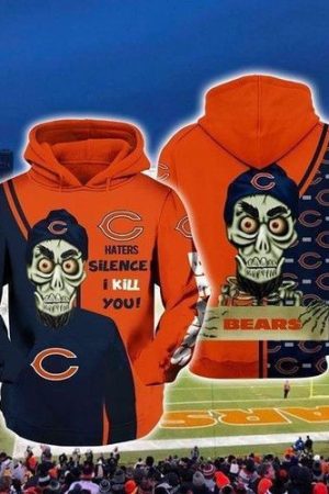 Achmed The Dead Terrorist Chicago Bears Haters Silence I Kill You Hoodie Genxprint