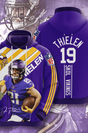 Adam Thielen Minnesota Vikings 19 Hoodie Genxprint