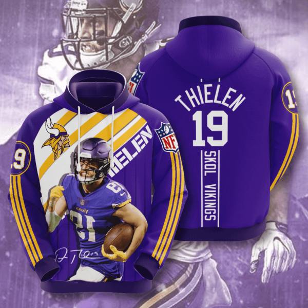 Adam Thielen Minnesota Vikings 19 Hoodie Genxprint