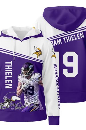 Adam Thielen Minnesota Vikings 3D All Over Print Hoodie Zip-Up Hoodie Genxprint